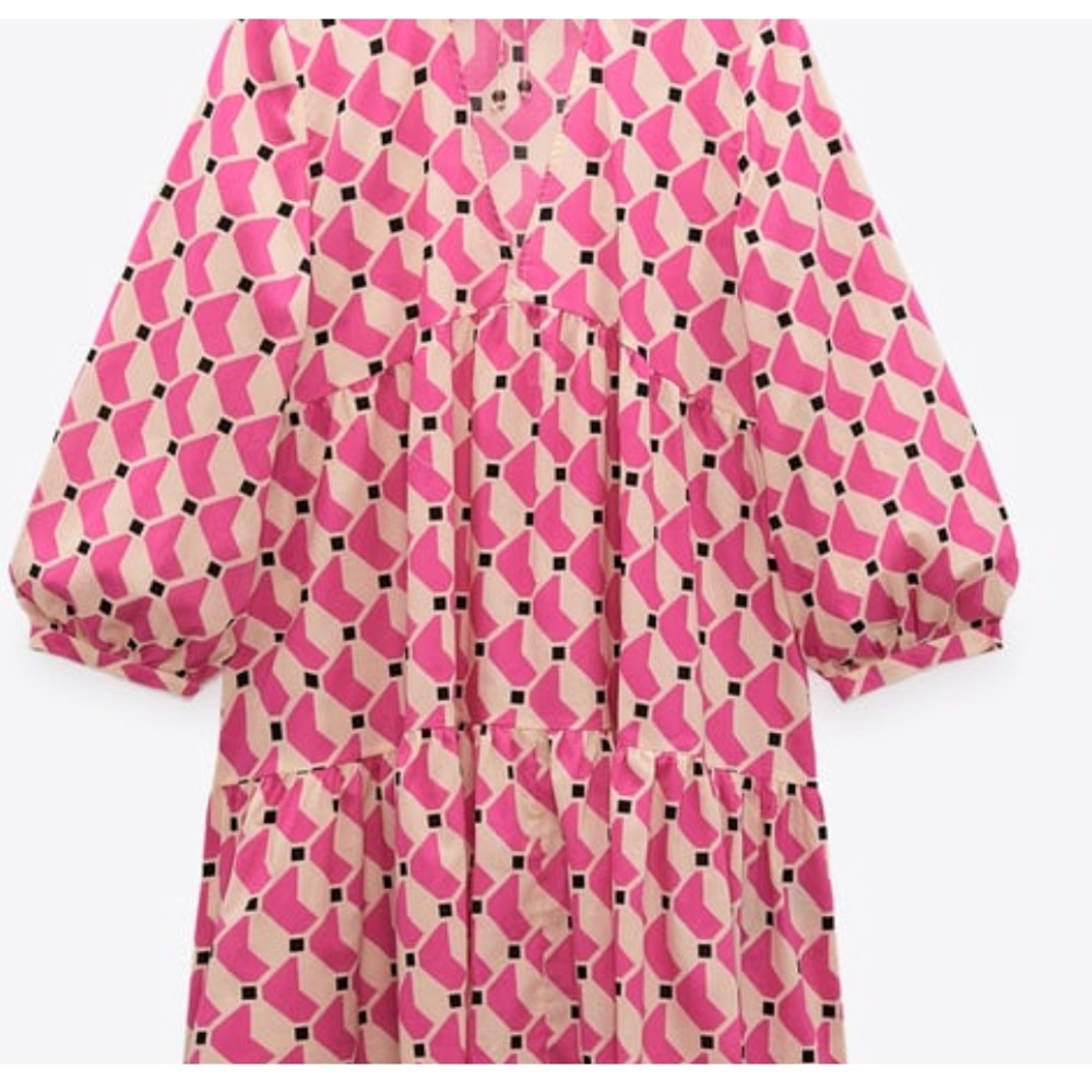 Zara short printed dress